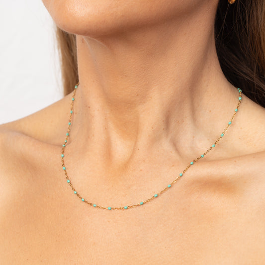 Neve Gold Beaded Necklace