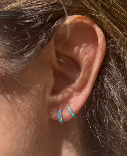 Opalite Huggie